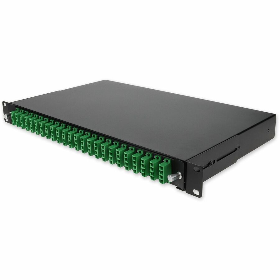AddOn 19-inch Rack Mount 1U Patch Panel with 48 APC LC Duplex, Single-Mode OS2