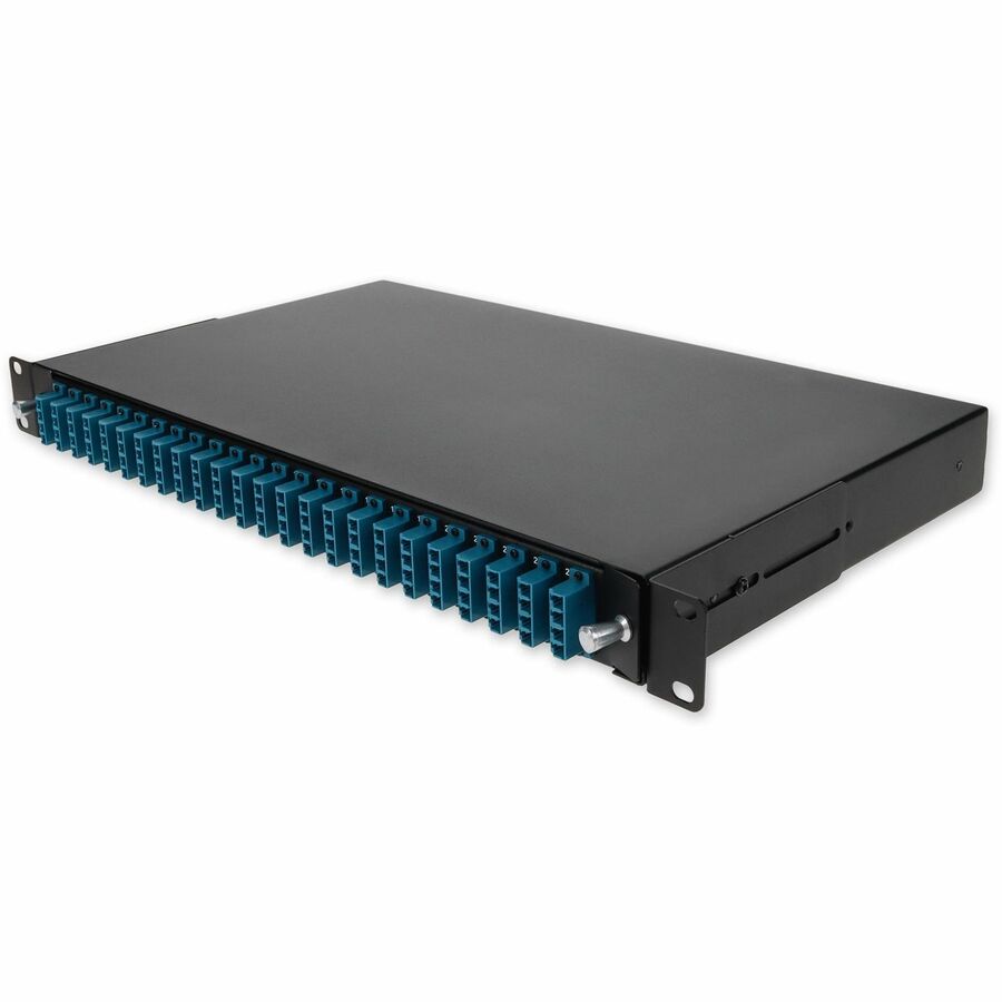 AddOn 19-inch Rack Mount 1U Patch Panel with 48 UPC LC Duplex, Single-Mode OS2
