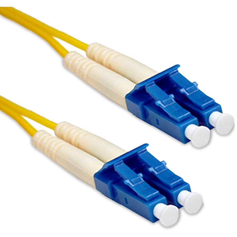 ENET LC to LC OM3 50/125 10G Multimode Duplex Yellow Fiber Cable 1 Meter
