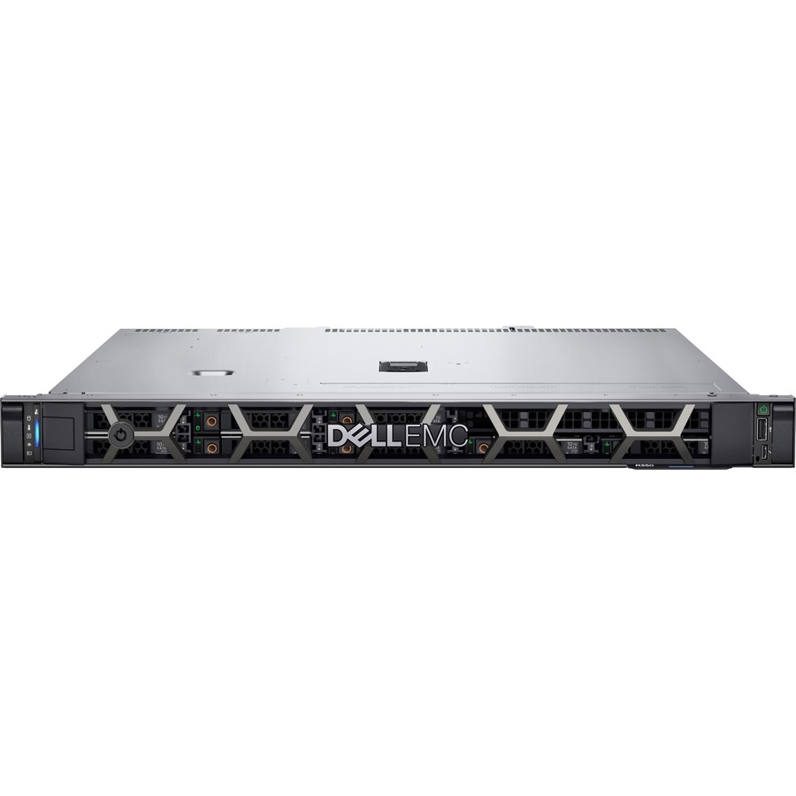 Dell EMC PowerEdge R350 1U Rack-mountable Server - 1 Xeon E-2334 3.40 GHz - 8 GB RAM - 480 GB SSD - 12Gb/s SAS, Serial ATA/600 Controller
