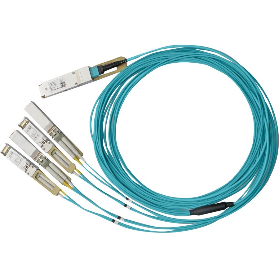 Mellanox Active Fiber Hybrid Solution, ETH 100GbE to 4x25GbE, QSFP28 to 4xSFP28, 10m