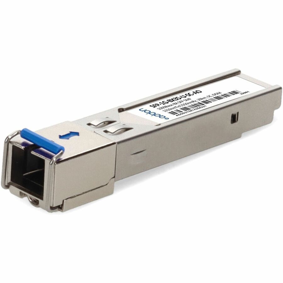 AddOn MSA and TAA 1000Base-BX SFP Transceiver (SMF, 1310nmTx/1550nmRx, 20km, SC, DOM)