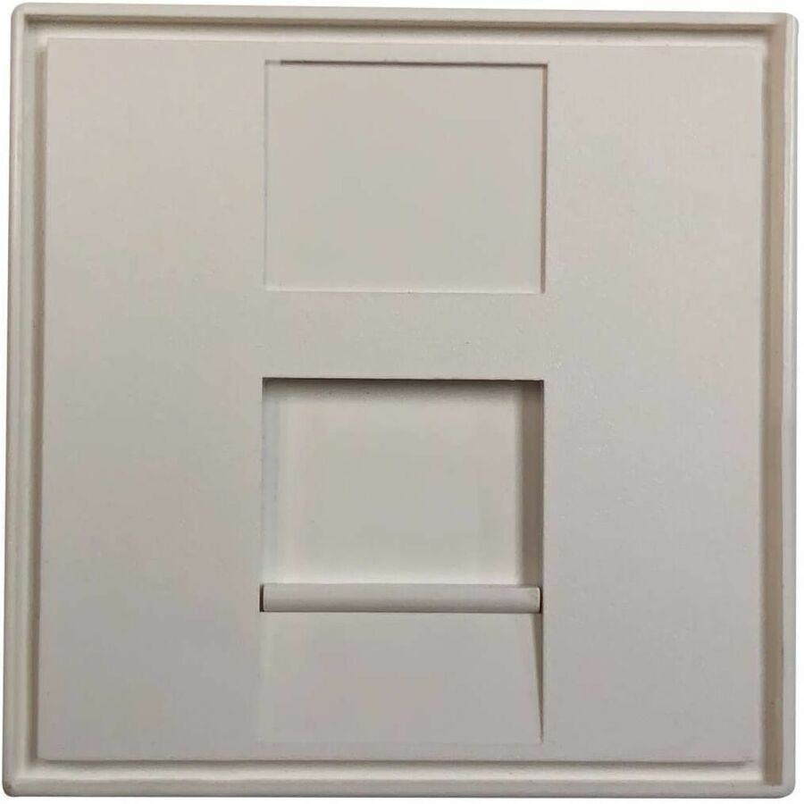 Tripp Lite 1-Port European-Style Insert, Unloaded Shuttered Module, 45 x 45 mm, White - 1 x Total Number of Socket(s) - Matte White - Acrylonitrile Butadiene Styrene (ABS)