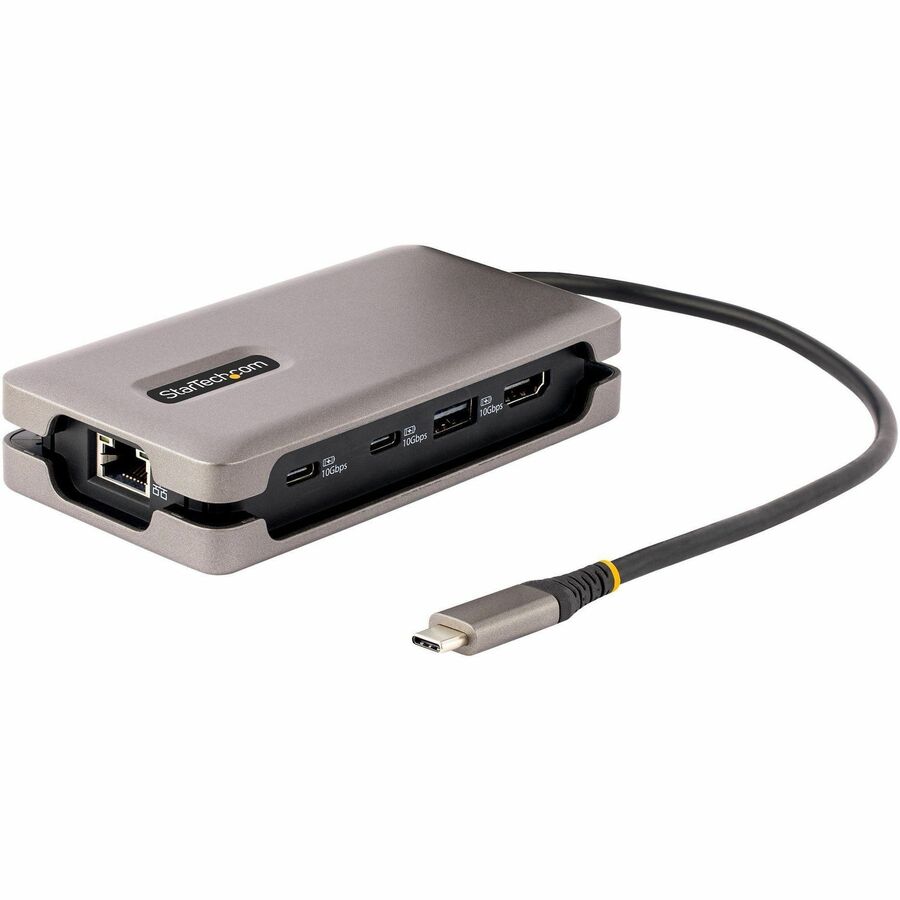 StarTech USB-C Multiport Adapter, 4K 60Hz HDMI (HDR), USB 3.2 Gen 2 10Gbps Hub (2xUSB-C/1xUSB-A), 100W PD Pass-Through, GbE, Mini Dock