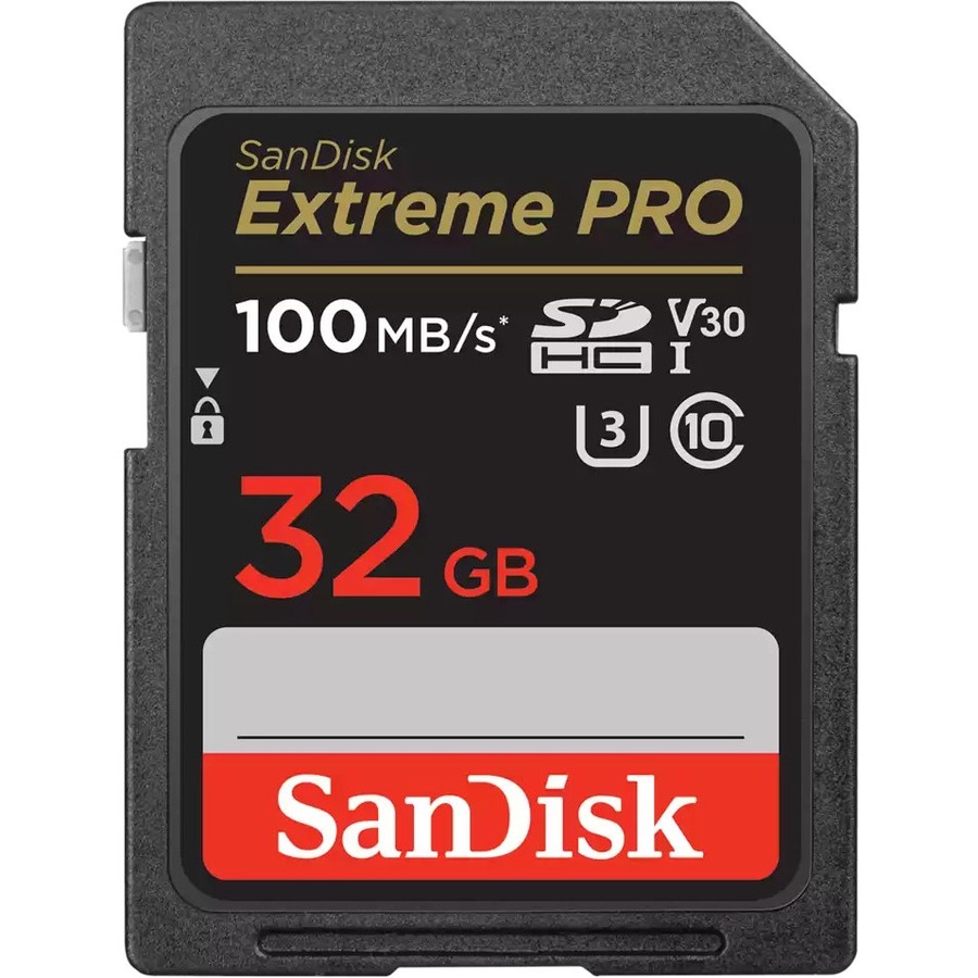 SanDisk Extreme PRO 32 GB Class 10/UHS-I (U3) V30 SDHC - 1