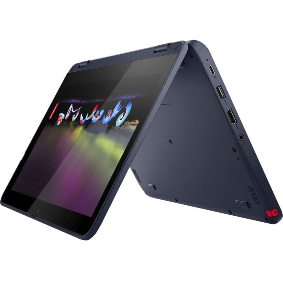 Lenovo 500w Gen 3 82J30019US 11.6" Touchscreen Convertible 2 in 1 Notebook - HD - Intel Pentium Silver N6000 - 4 GB - 128 GB SSD - English Keyboard - Abyss Blue