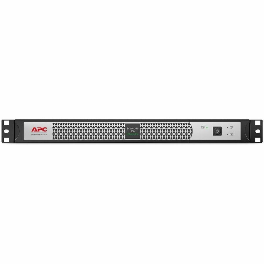 APC Smart-UPS, Line Interactive, 500VA, Lithium-ion, Rackmount 1U, 120V, 4x NEMA 5-15R outlets, Short Depth