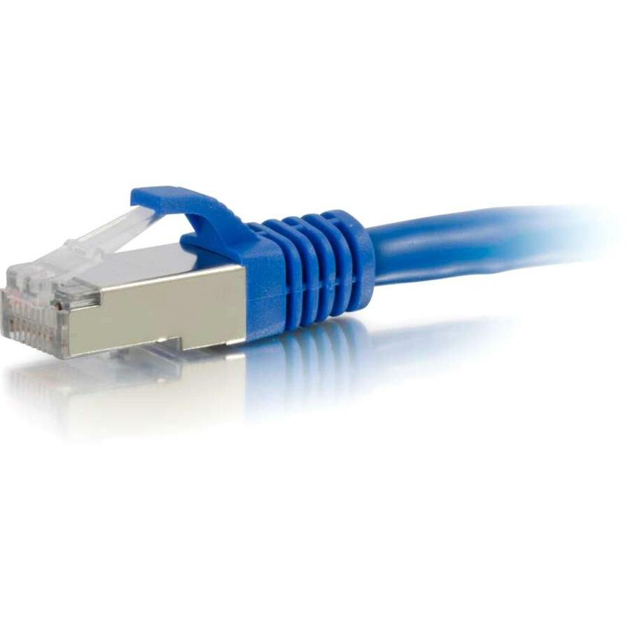 C2G 35ft Cat6a Snagless Shielded (STP) Ethernet Network Patch Cable - Blue