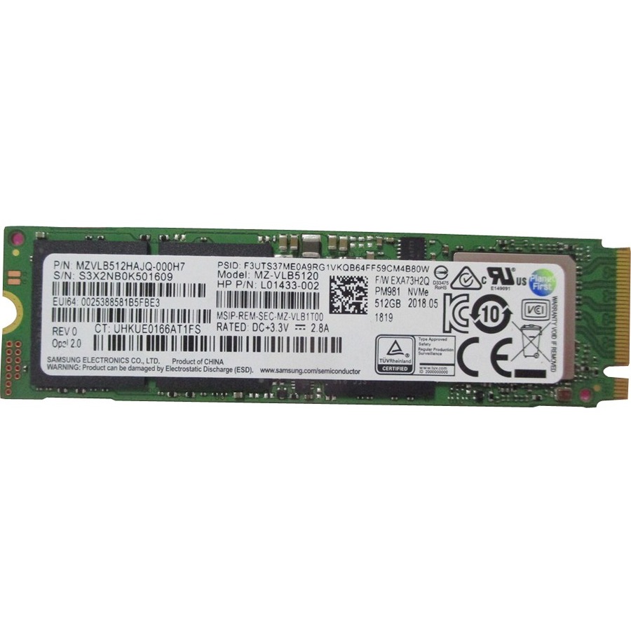 HP 512 GB Solid State Drive - M.2 2280 Internal - PCI Express NVMe