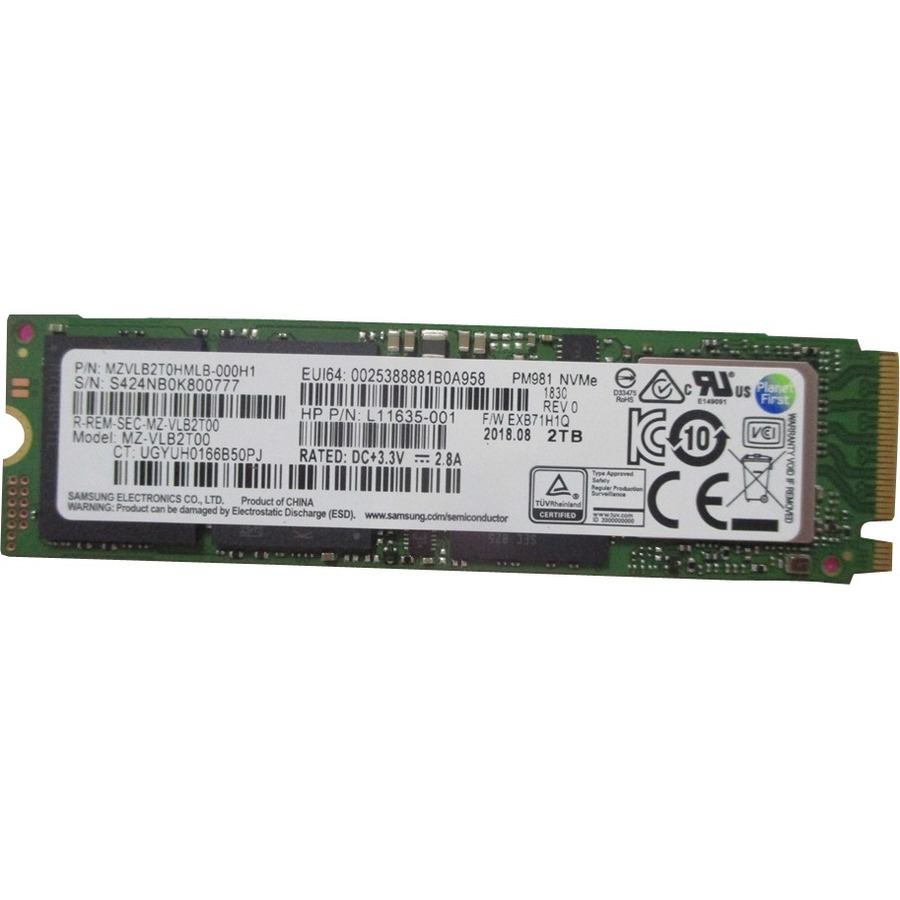 HP 2 TB Solid State Drive - M.2 Internal - PCI Express NVMe (PCI Express NVMe 3.0 x4)