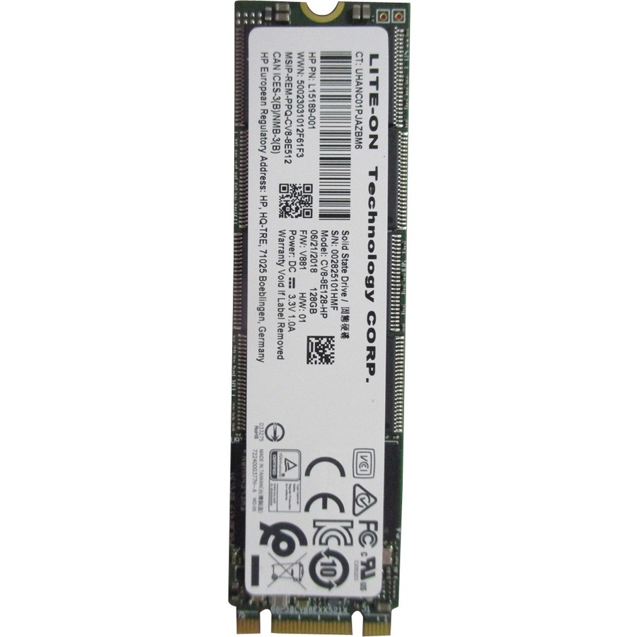 HP 128 GB Solid State Drive - M.2 2280 Internal - SATA (SATA/600)