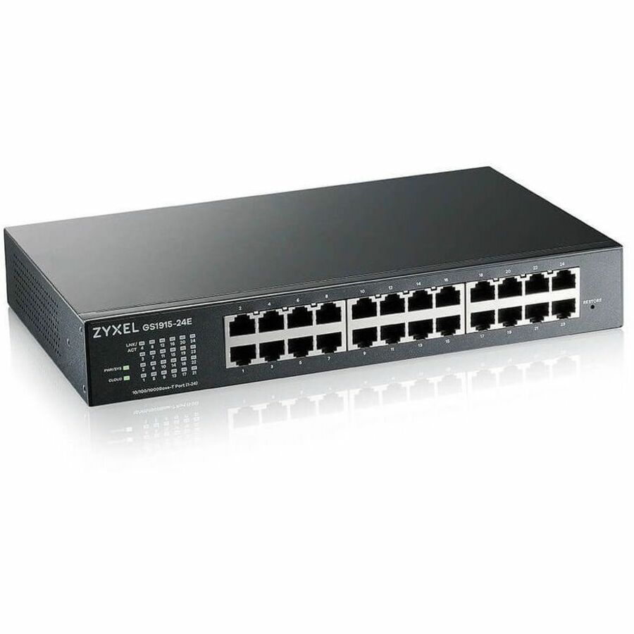ZYXEL GS1915-24E 24-Port Gigabit Smart Nebula Cloud Managed Switch (Compact Design) | Fanless