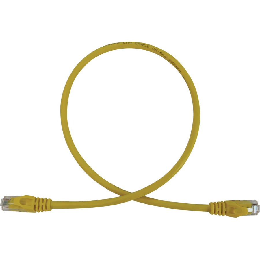 Tripp Lite by Eaton Cat6a 10G Snagless Molded UTP Ethernet Cable (RJ45 M/M), PoE, Yellow, 2 ft. (0.6 m)