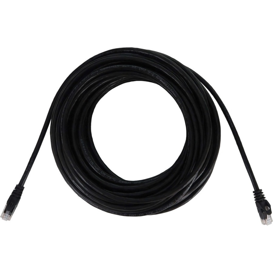 Tripp Lite by Eaton Cat6a 10G Snagless Molded UTP Ethernet Cable (RJ45 M/M), PoE, Black, 50 ft. (15.2 m)