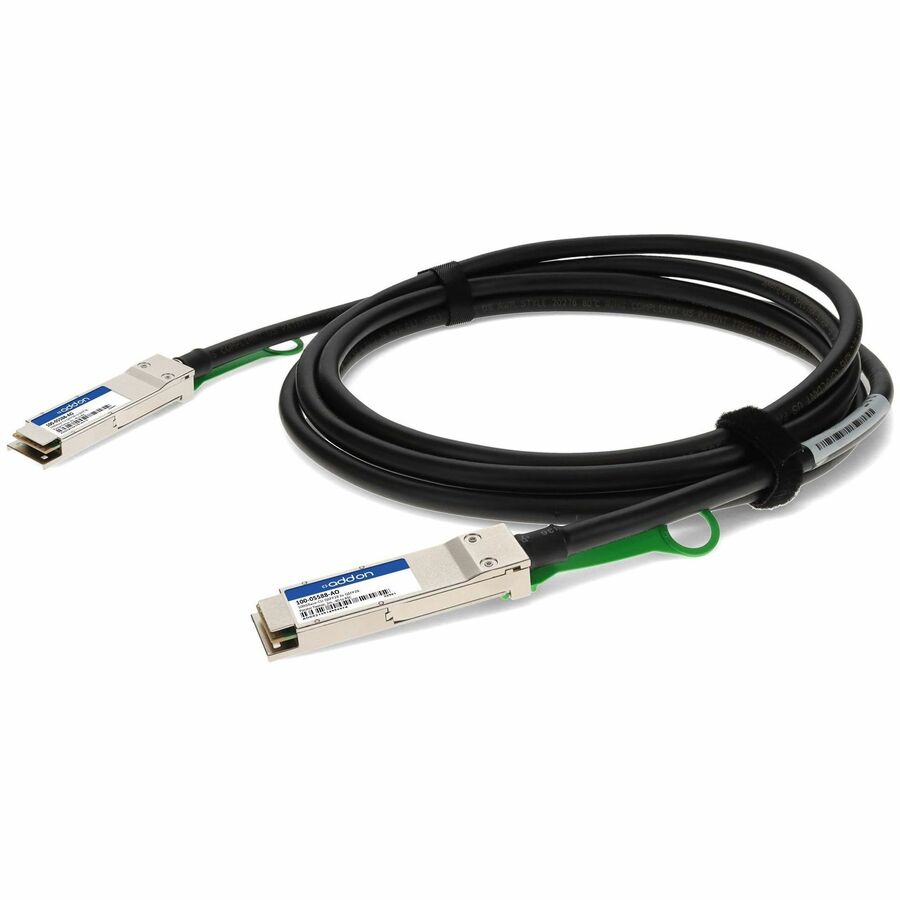AddOn Calix® 100-05588 Compatible TAA Compliant 100GBase-CU QSFP28 to QSFP28 Direct Attach Cable (Passive Twinax, 2m, 30AWG, -40 to 85C)