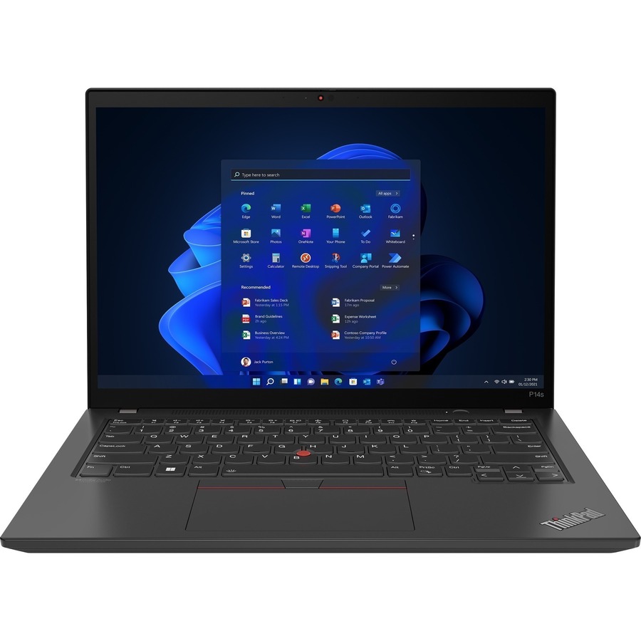 Lenovo ThinkPad P14s Gen 3 21J5000YUS 14" Notebook - WUXGA - AMD Ryzen 7 PRO 6850U - 16 GB - 256 GB SSD - English Keyboard - Black