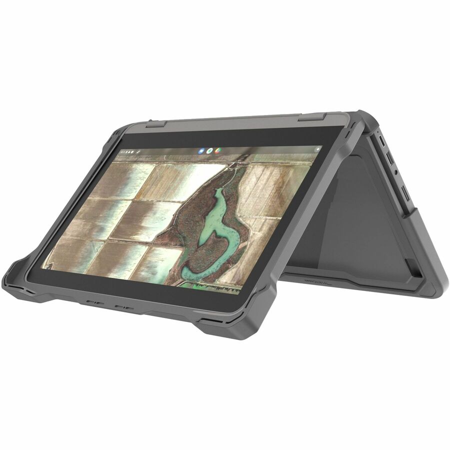 MAXCases Extreme Shell-F Slide Case for Lenovo 300e/500e G3 Chromebook/Windows 11" (Gray/Clear)
