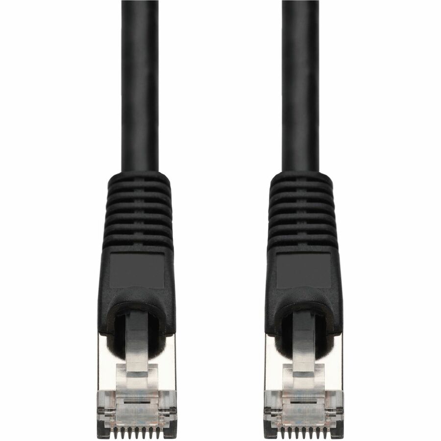 AddOn 10ft Black CAT7 Shielded (S/FTP) PVC Ethernet Cable Snagless Bubble Boot RJ-45 M/M CAT 7