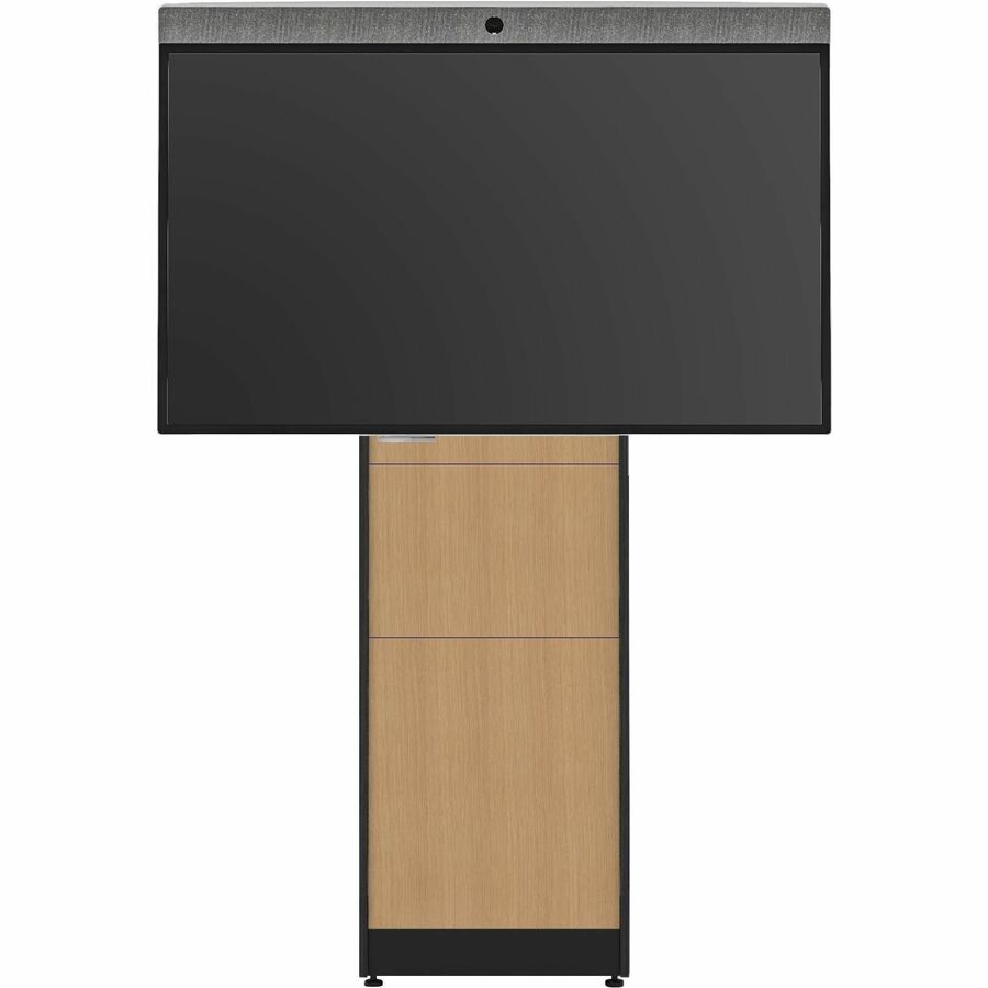 Salamander Designs STRUT 170 Wall Mount for Electronic Equipment, Computer, Cable, Display, Camera, Speaker, Video Conference Equipment, Peripheral Device - Natural Oak, Black - Landscape/Portrait