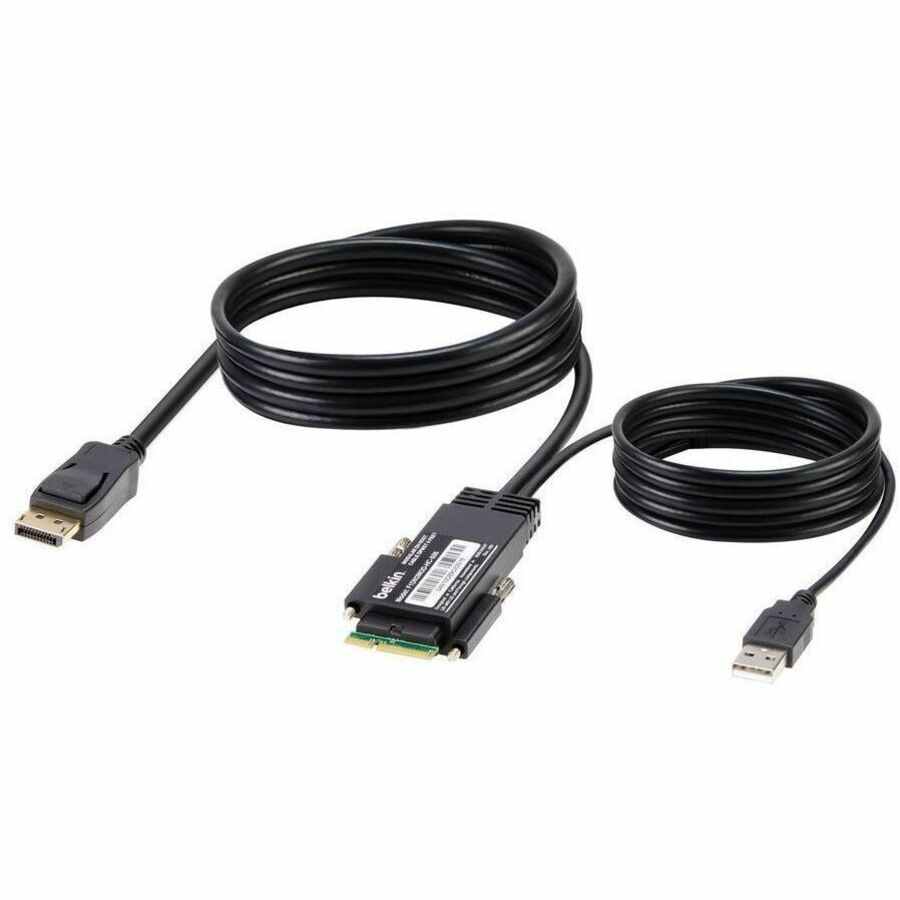 Belkin Dual DP++ (MST) Host Cable to Modular KVM Host Port 6 Feet