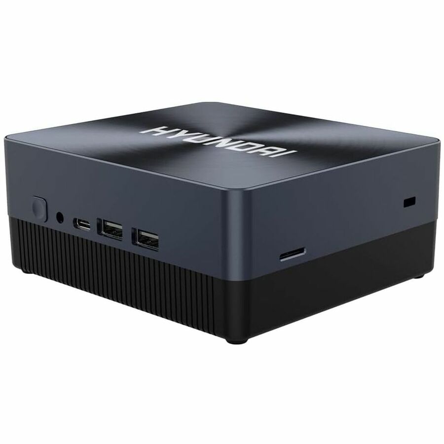 Hyundai Mini PC, Windows 11 Home, Intel N4020, 4GB RAM, 128GB Storage, Supports 2.5" SATA & M.2 SSD Slot, USB-C, Dual Monitor Support, 4K UHD, Fanless, Vesa Mount Included, AC WiFi