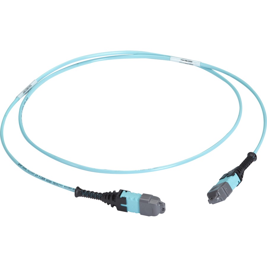 Black Box MTP OM3 Fiber Optic Trunk Cable - Plenum, 12-Strand, Type A