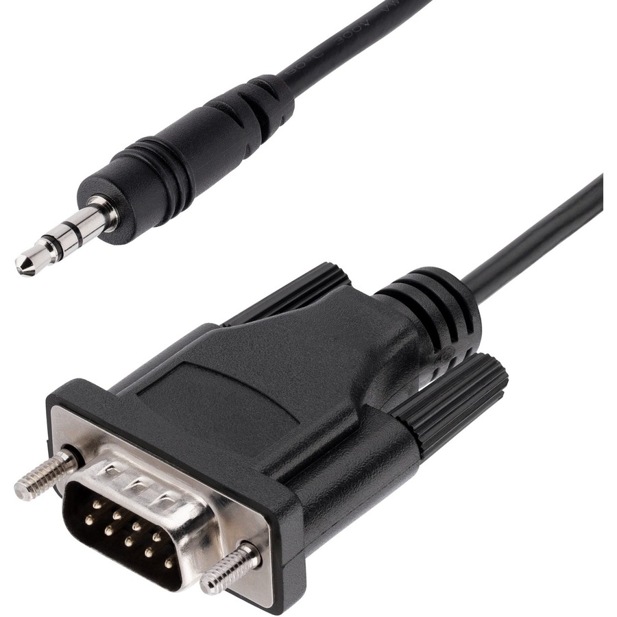 StarTech 3ft (1m) DB9 to 3.5mm Serial Cable for Serial Device Configuration, RS232 DB9 Male to 3.5mm for Calibrating via Audio Jack