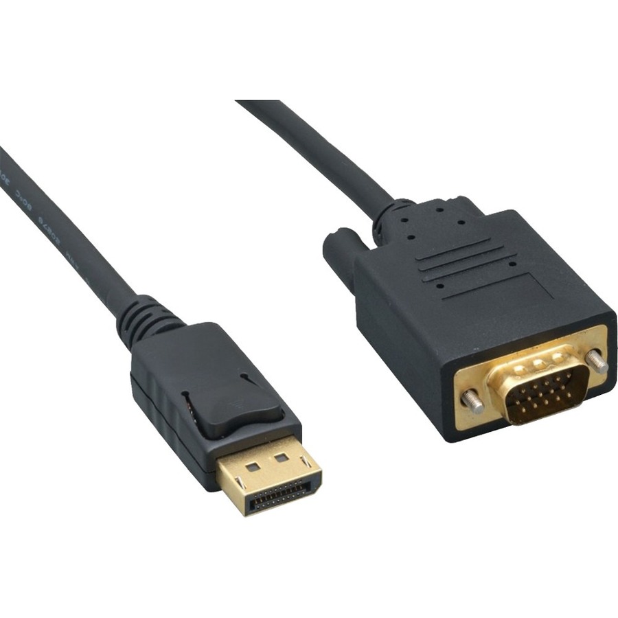 ENET DisplayPort Male to VGA Male Passive Cable 6FT 28 AWG Black