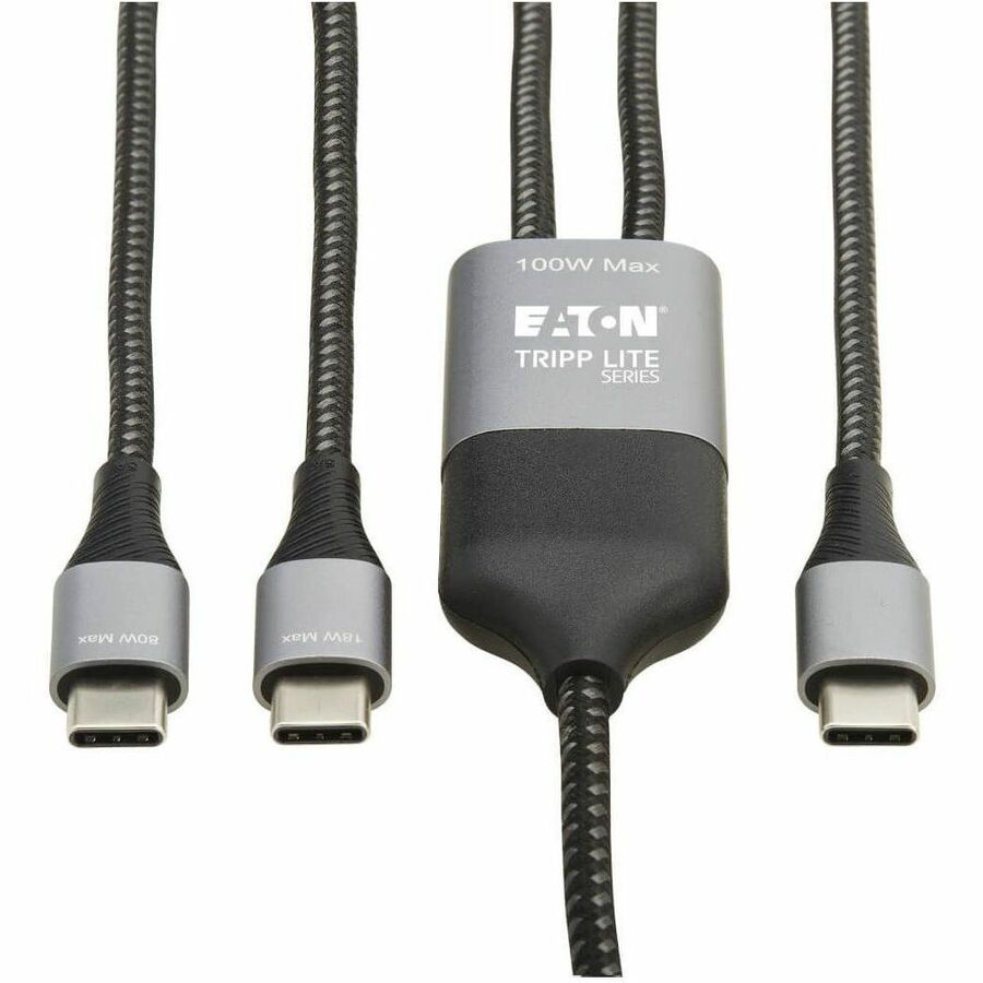 Tripp Lite series USB-C Charging Cable/Splitter (M/2xM) - 100W PD Charging, 6 ft. (1.8 m)