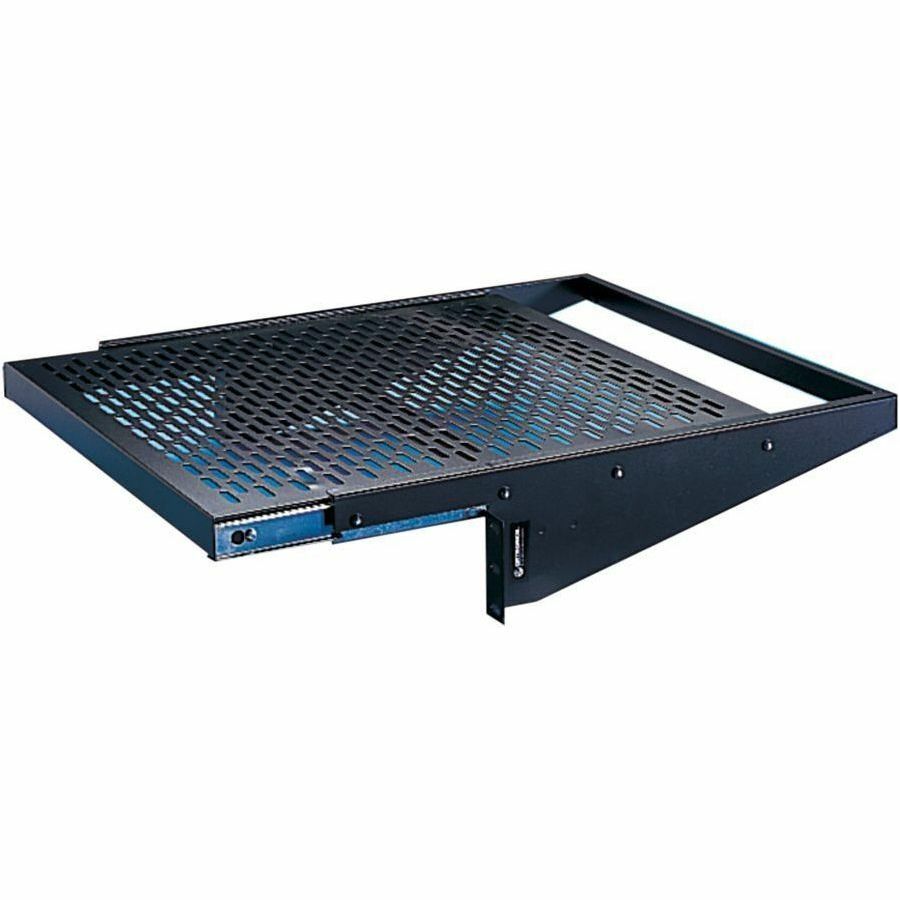 Ortronics Vented Equipment Shelf - slide-out - 17.5 W x 4 in H x 18 in D - black