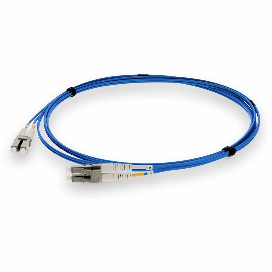 AddOn 3m LC to LC Blue OM2 Duplex OFNR (Riser-Rated) TAA MMF (Multi Mode) Fiber Patch Cable, 50/125