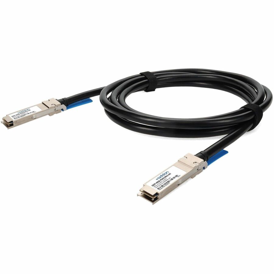 AddOn MSA and TAA 40GBase-CU QSFP+ to QSFP+ Direct Attach Cable (Passive Twinax, 2m, Infiniband FDR10, 30AWG, LSZH)