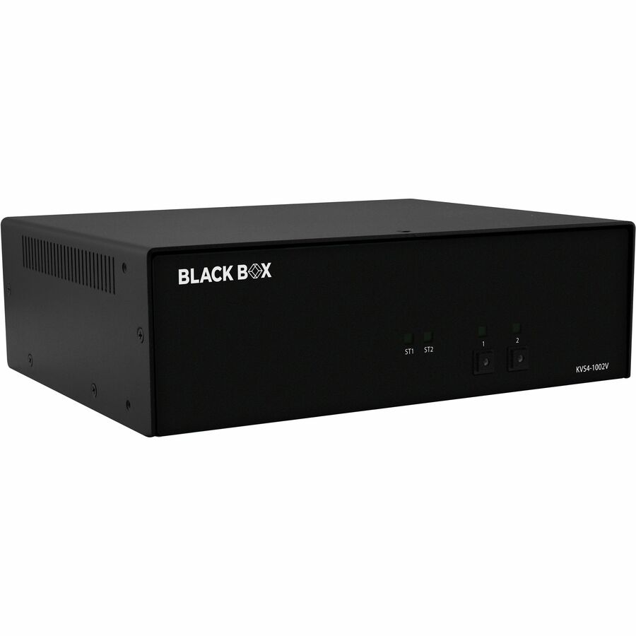 Black Box Secure KVM Switch, NIAP 4.0 Certified - 2-Port, Single-Monitor, DisplayPort