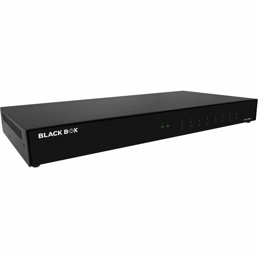 Black Box KVM Switch, NIAP 4.0 Certified - 8-Port, Single-Monitor, DVI-I, CAC