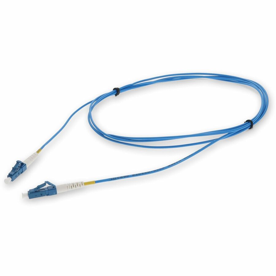 AddOn 10m LC to LC Blue OS2 Simplex OFNR (Riser-Rated) SMF (Single Mode) Fiber Patch Cable, 9/125