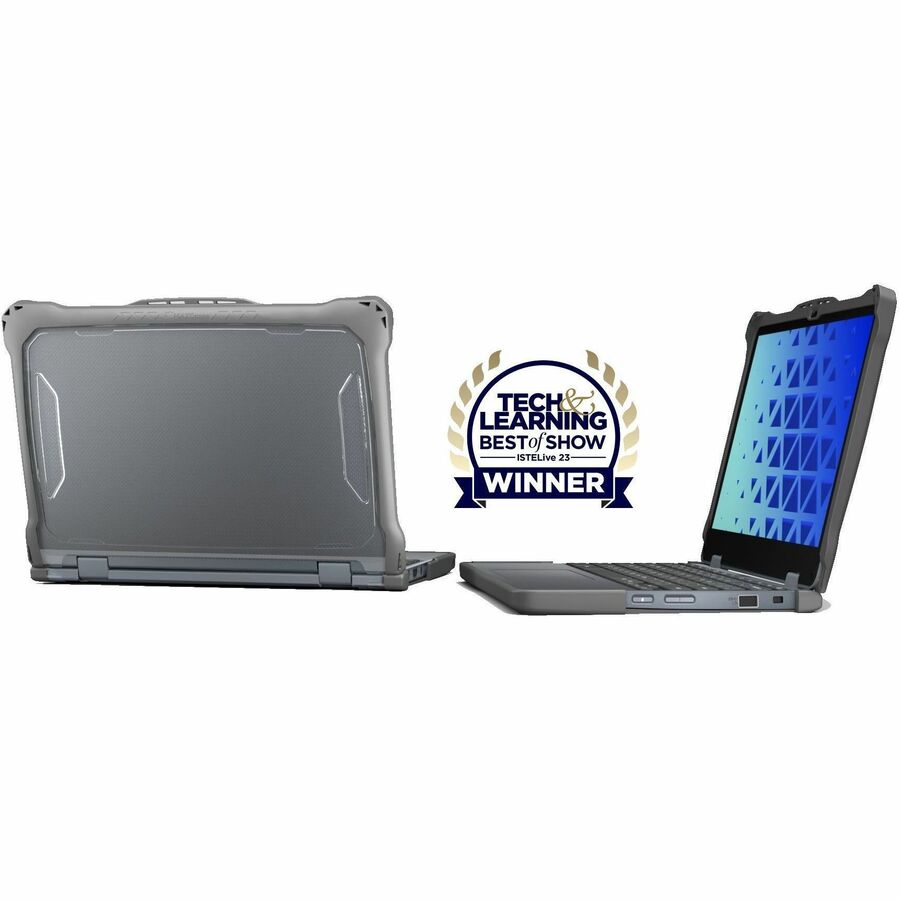 MAXCases Extreme Shell-F2 Slide Case for Lenovo 500e/w G4 Chromebook 12" (Gray/Clear)