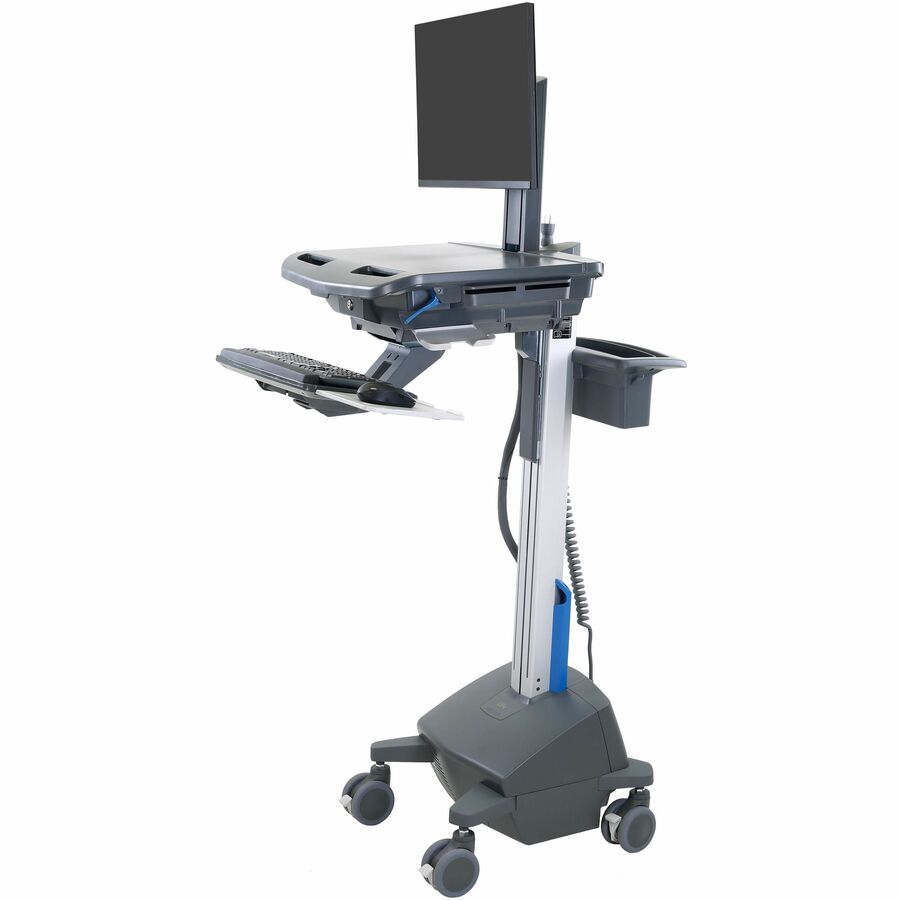 Ergotron StyleView® Cart with LCD Pivot, LiFe Powered, US/CA/MX (dark grey)