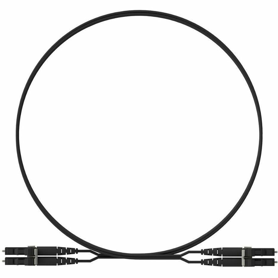 Panduit Opti-Core 2 Fiber, OM4+, Key/NonKey A-Black LC Duplex, Plenum