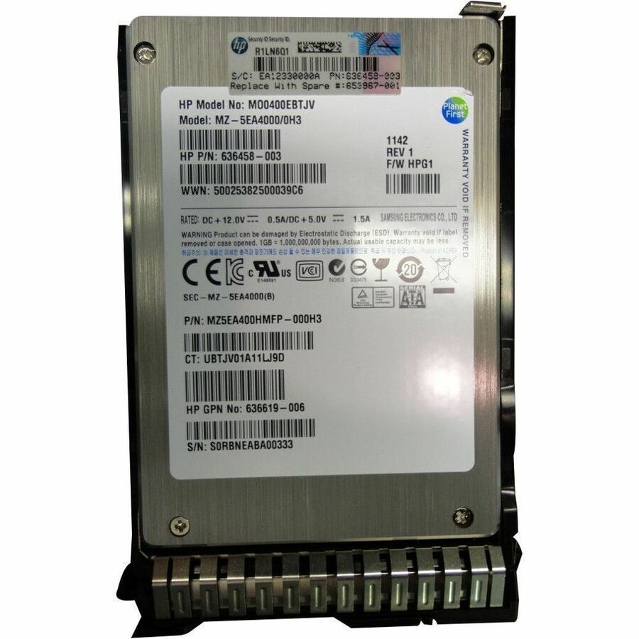 HPE Sourcing MO0400EBTJV 400 GB Solid State Drive - 2.5" Internal - SATA (SATA/300)