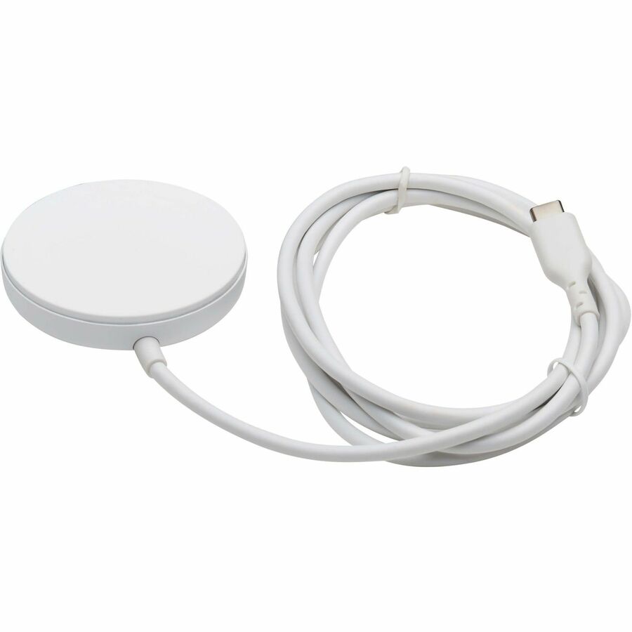 Eaton Tripp Lite Series 15W MagSafe Wireless Charger for iPhone 16-12 - Apple MFI Certified, Fast Charging Pad with Adjustable Stand & 5 ft Cable - White