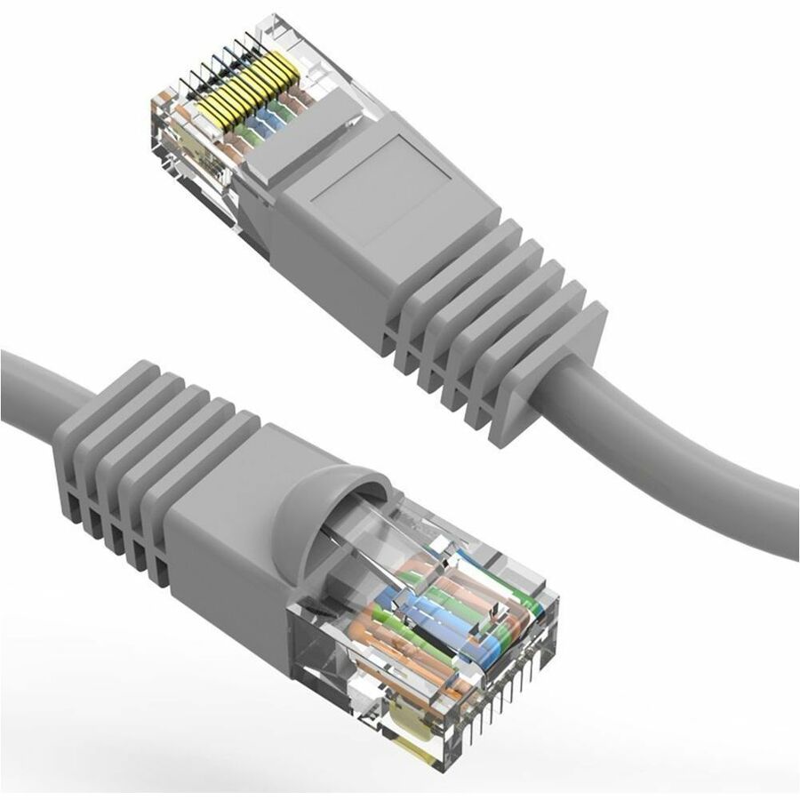 Axiom 12FT CAT5E 350mhz Patch Cable Molded Boot (Gray) - TAA Compliant