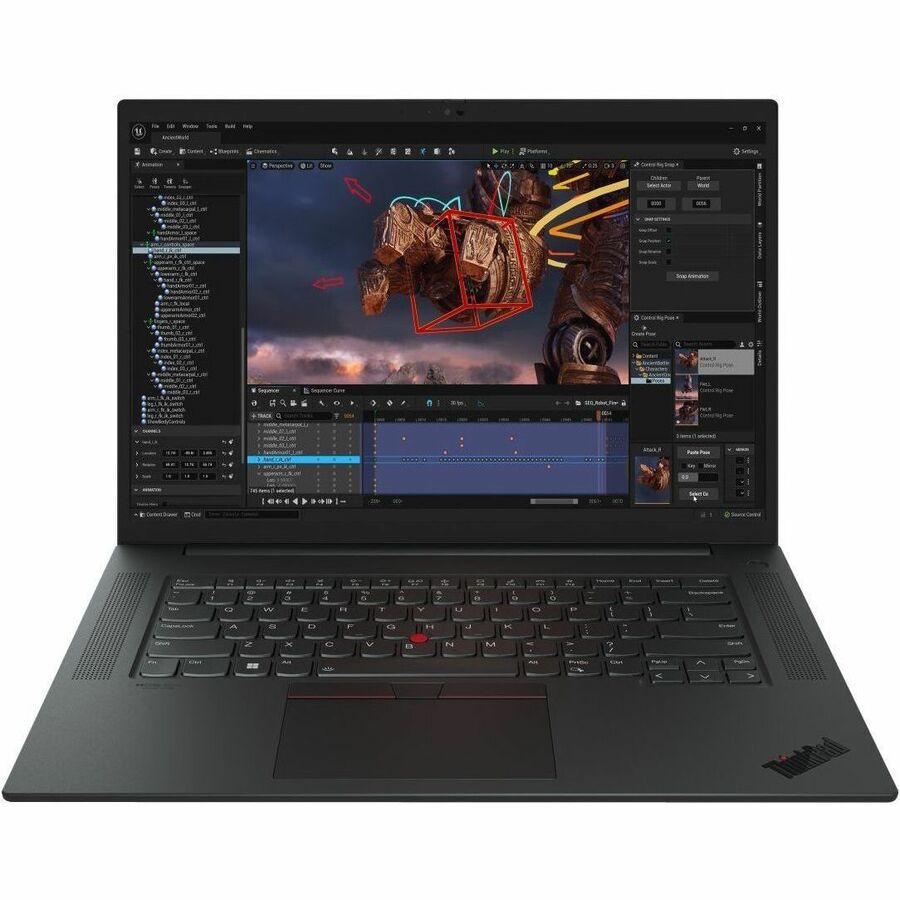 Lenovo ThinkPad P1 Gen 6 21FV001PUS 16" Mobile Workstation - WQXGA - 165 Hz - Intel Core i7 13th Gen i7-13700H - 32 GB - 1 TB SSD - English Keyboard - Black Paint