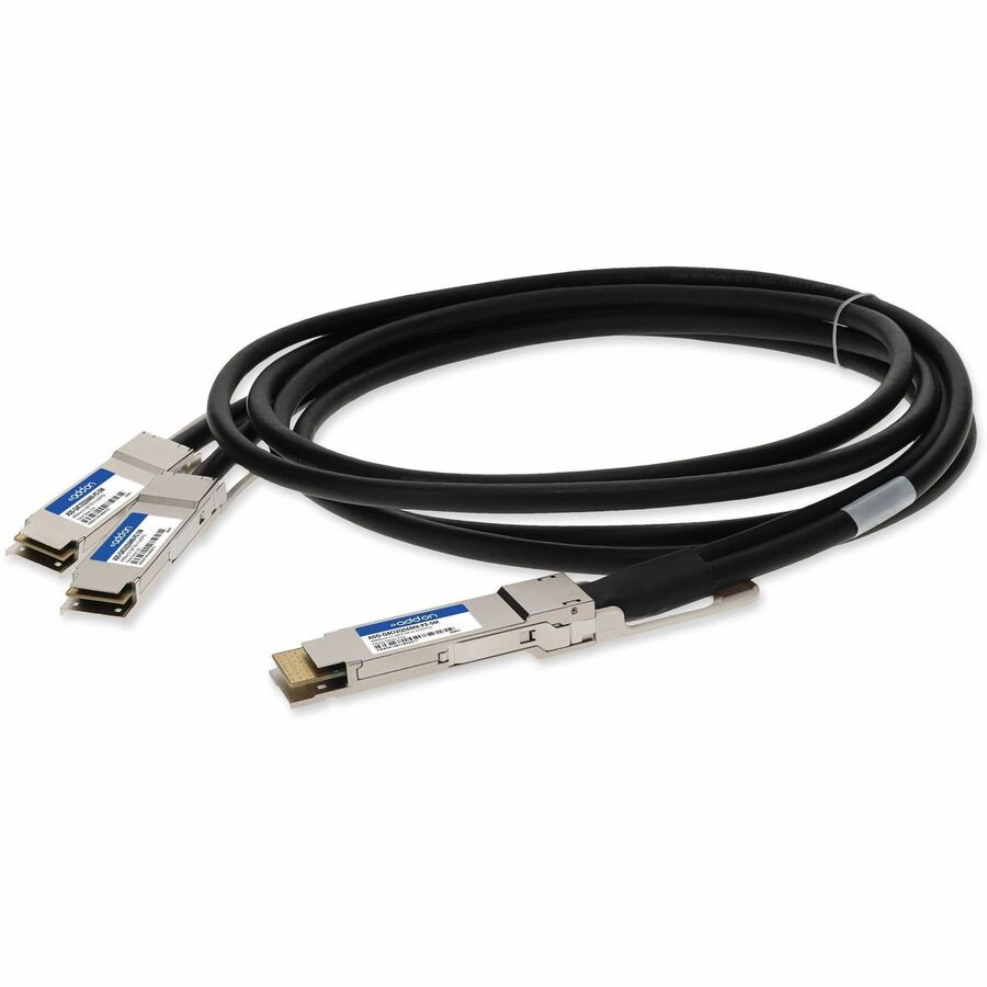 AddOn Cisco® QDD-400-CU2-5M to Mellanox® MCP7H60-W02AR26 Compatible TAA Compliant 400GBase-CU QSFP-DD 400G to 2xQSFP56 200G PAM-4 Direct Attach Cable (Passive Twinax, 2.5m)