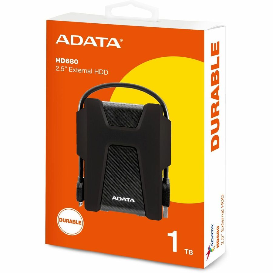 Adata HD680 AHD680-1TU31-CBK 1 TB Portable Hard Drive - External - Black