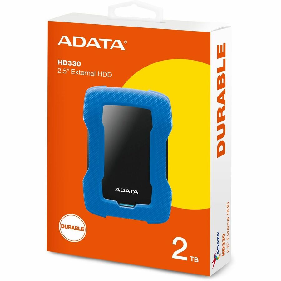 Adata HD330 AHD330-2TU31-CBL 2 TB Portable Hard Drive - External - Blue