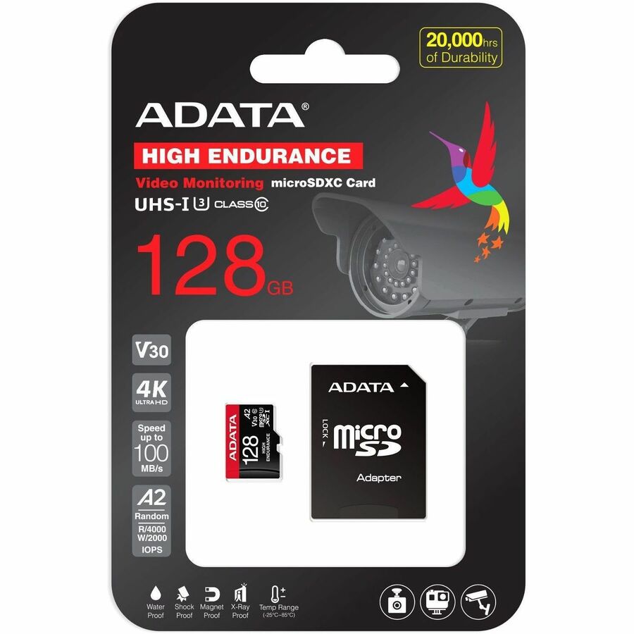 Adata High Endurance 128 GB Class 10/UHS-I (U3) V30 microSDXC