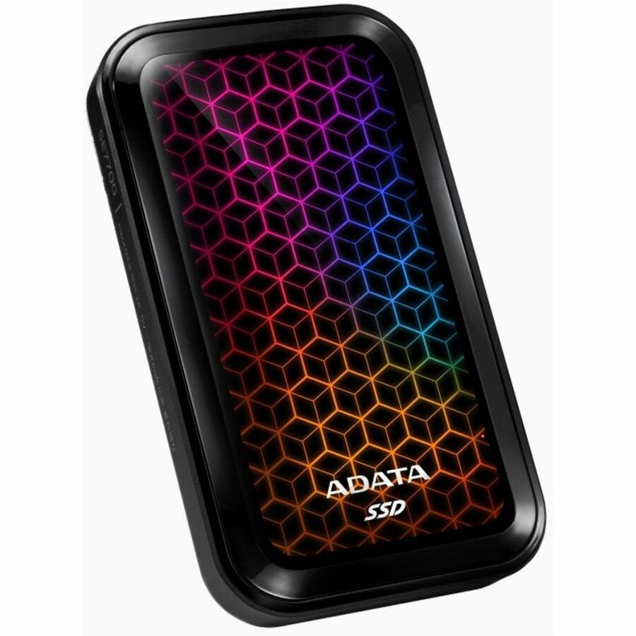 Adata SE770G 512 GB Portable Solid State Drive - External - SATA - Black