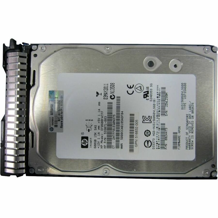 HPE Sourcing 600 GB Hard Drive - 3.5" Internal - SAS (6Gb/s SAS)