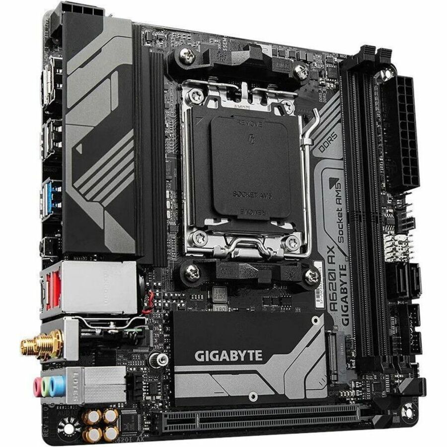 GIGABYTE Ultra Durable A620I AX Gaming Desktop Motherboard - AMD A620 Chipset - Socket AM5 - Mini ITX