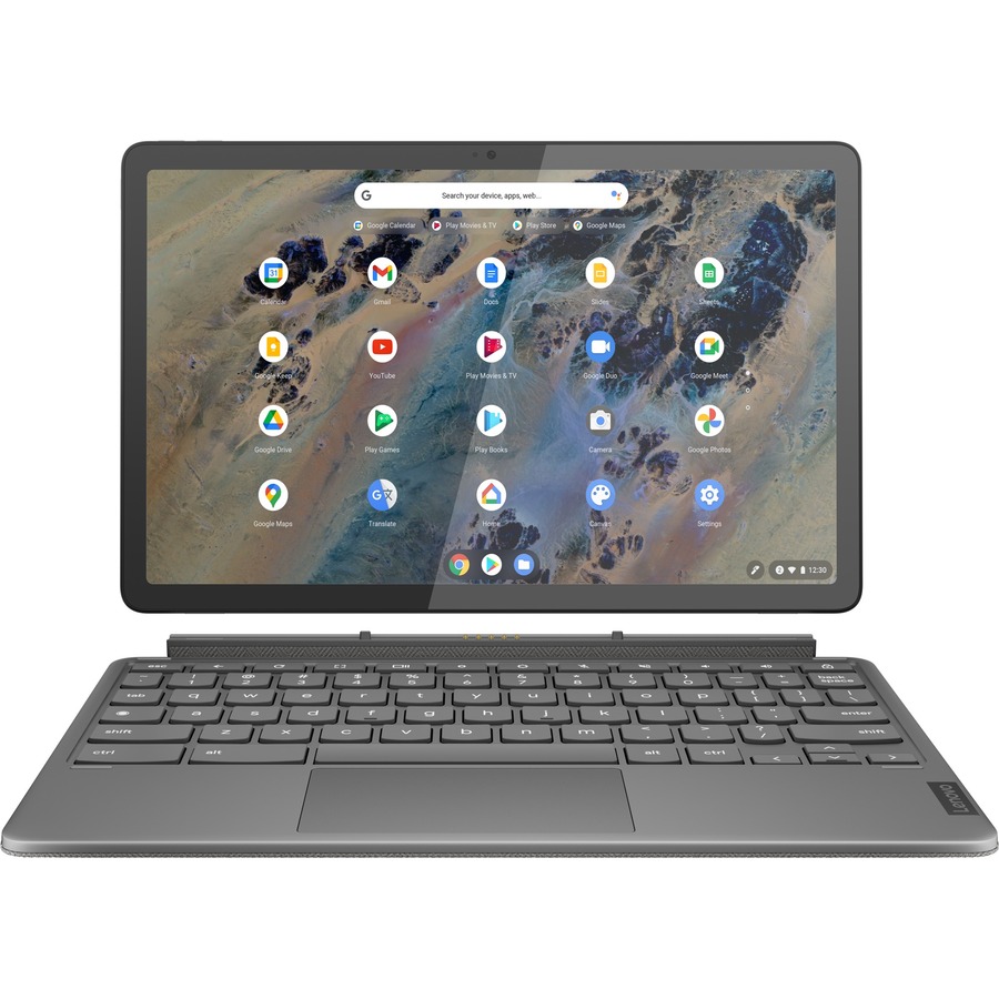 Lenovo IdeaPad Duet 3 Chrome 11Q727 82T6002SUB 10.9" Touchscreen Detachable 2 in 1 Chromebook - 2K - 60 Hz - Qualcomm Snapdragon 7c Gen 2 - 4 GB - 64 GB Flash Memory - Storm Gray